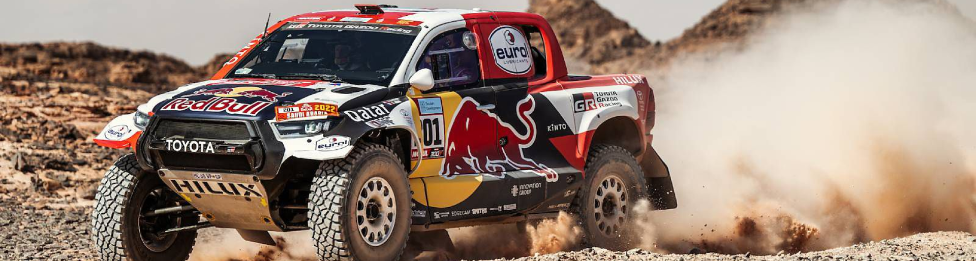 Изображение на странице НАССЕР АЛЬ-АТТИЯ ЗА РУЛЕМ TOYOTA HILUX СТАЛ ПОБЕДИТЕЛЕМ РАЛЛИ-РЕЙДА «ДАКАР-2022» Тойота Центр Ульяновск